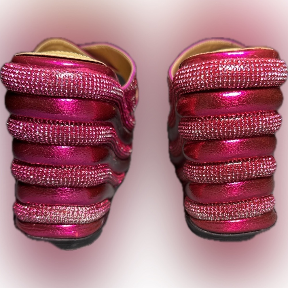 Ashley Kahen Carnival Pink Wedge Sandal size 7 - Picture 4 of 8